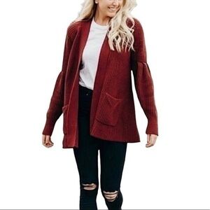 Knitted and Knotted Anthropologie Cardigan Sweater Posie Longline Size S